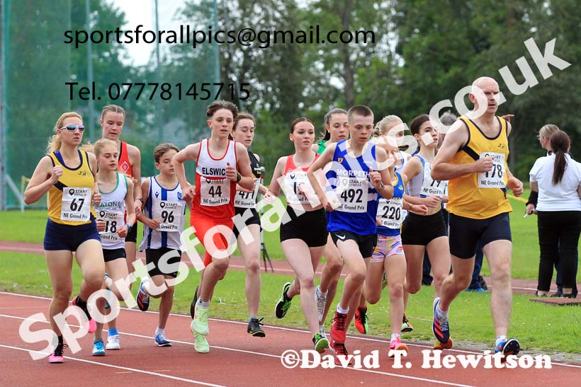 1500 metres, 2023 NEGP 5 Monkton, Wed, July 26th. Photo: David T. Hewitson/Sports for All Pics